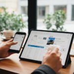 領収書・明細・予約画面キャプチャをノートに整理する様子（ワーケーション サブスク 経費）