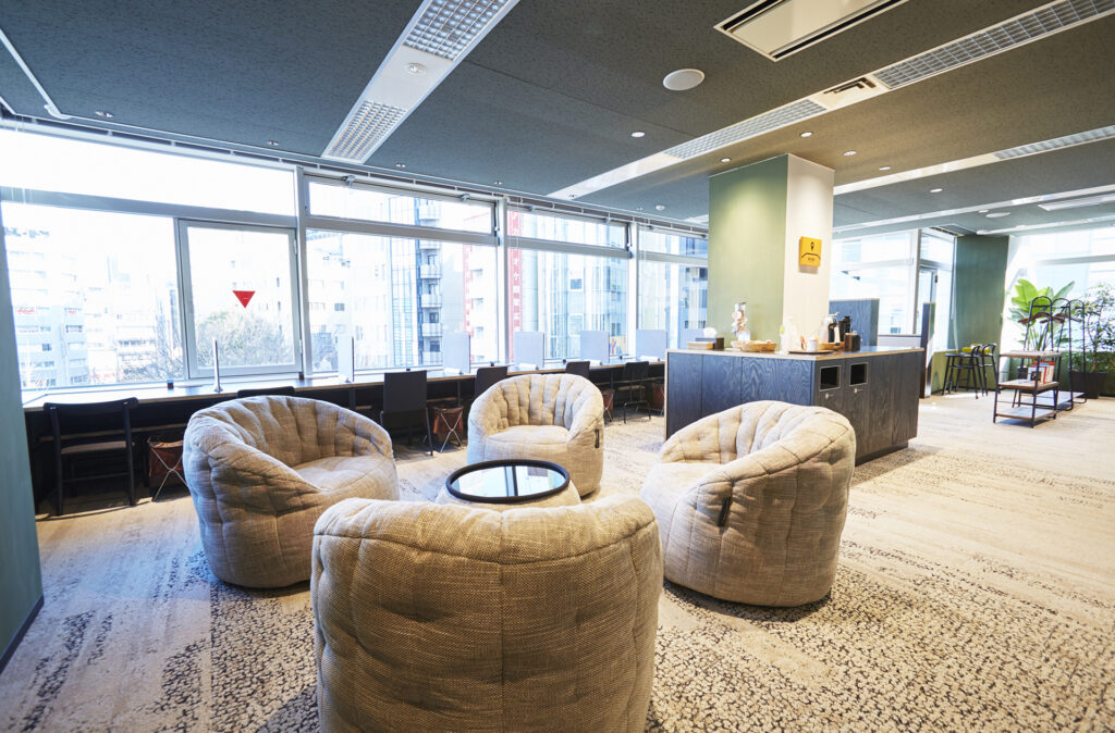 ワークスタイリング池袋西口のオープンワークスペース