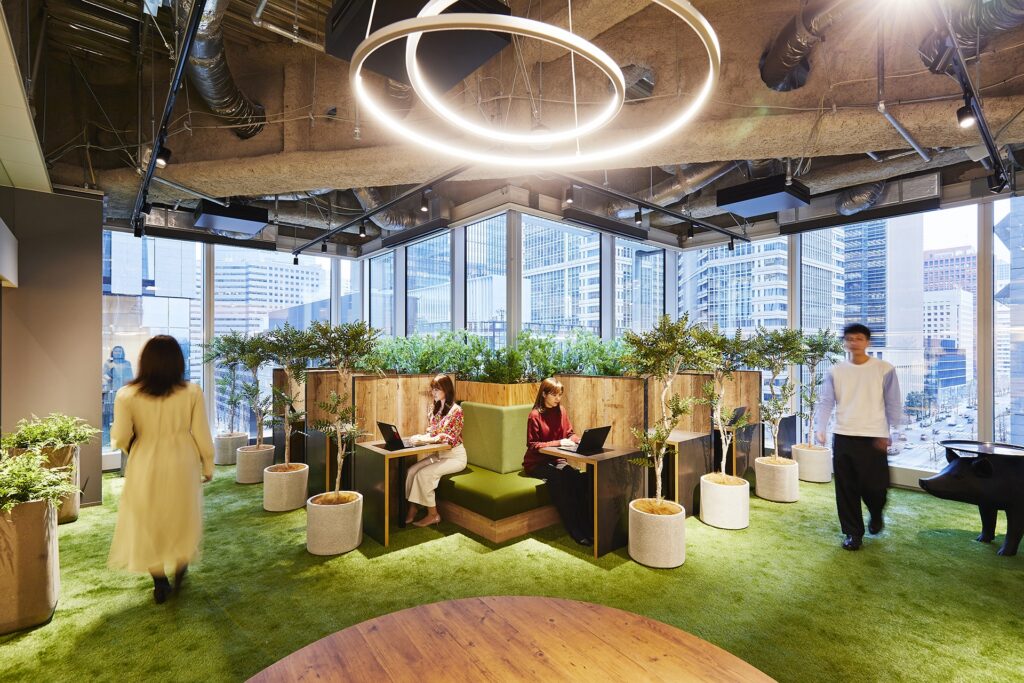 ワークスタイリング 大手町 集中ブース 個人作業に適した静かな席