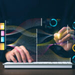 デジタルノマドが海外で会計ソフトを使うイメージ