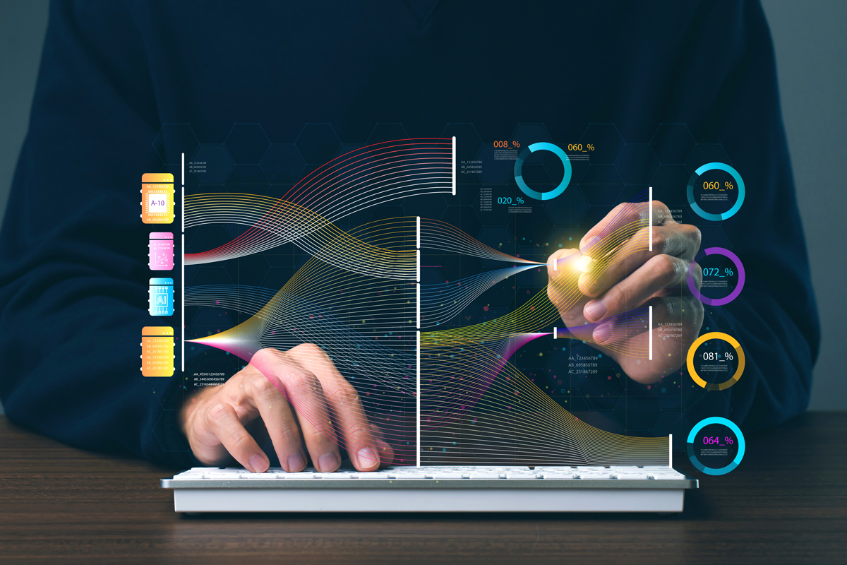 デジタルノマドが海外で会計ソフトを使うイメージ