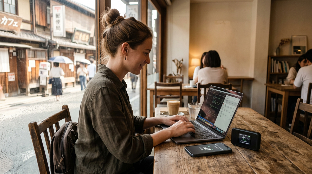 eSIM vs Pocket WiFi Japan comparison for remote work and digital nomads