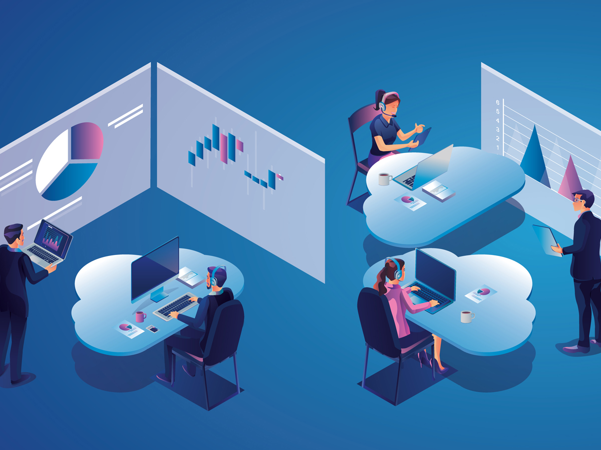 バーチャルオフィスで登記と住所非公開を実現するリモートワークのイメージ