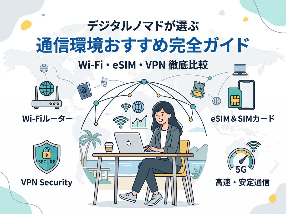 ノマドワーカーwifi｜旅するように働くデジタルノマドの通信環境
