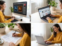 在宅ワークを未経験から始めるノマドワーカーのイメージ