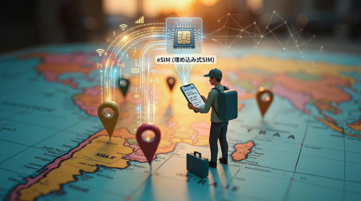 地球の歩き方eSIM 口コミ・評判レビュー記事のアイキャッチ画像